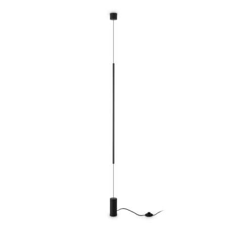Lampadare - Lampadar LED FILO negru, 3000K, 1900 lm, inaltime 704 cm - IDEAL LUX