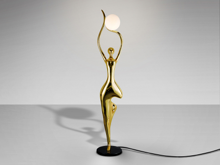 Lampadar tip statuie feminina EL ARBOL, auriu, 1*E27, inaltime 190 cm - SCHULLER [2]