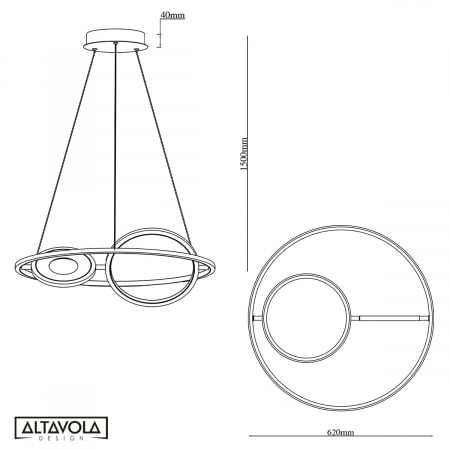 Lampa suspendata LED SEPPIA Nr. 2 Altavola Design [3]