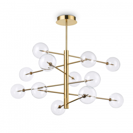 Corpuri de iluminat - INTERIOR - Candelabru EQUINOXE SP12, alama, diametru 128 cm - IDEAL LUX