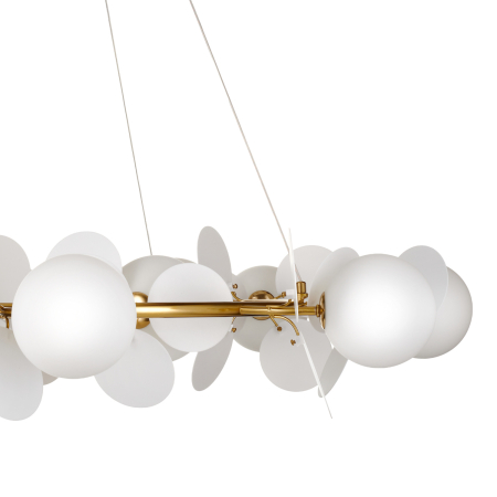Lustră suspendată CHIC, alb/auriu, 105 cm - STEP INTO DESIGN [4]