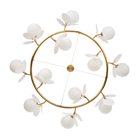 Lustră suspendată CHIC, alb/auriu, 105 cm - STEP INTO DESIGN [2]
