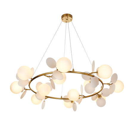 Lustră suspendată CHIC, alb/auriu, 105 cm - STEP INTO DESIGN [9]
