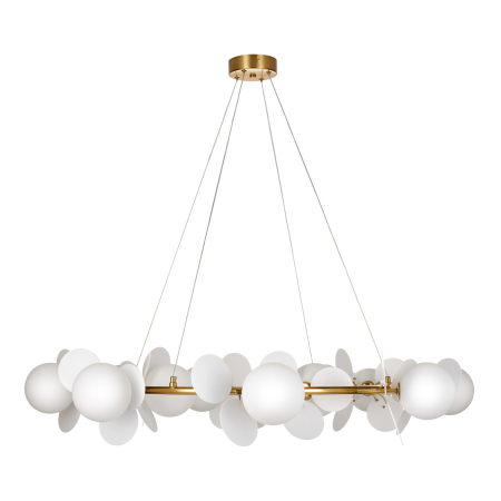 Lustră suspendată CHIC, alb/auriu, 105 cm - STEP INTO DESIGN [1]