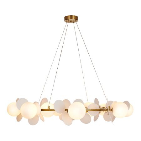 Lustră suspendată CHIC, alb/auriu, 105 cm - STEP INTO DESIGN [6]