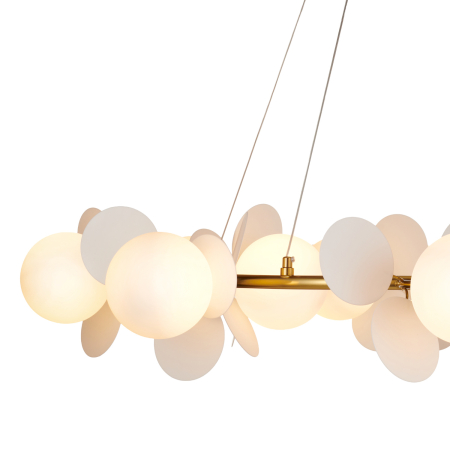 Lustră suspendată CHIC, alb/auriu, 105 cm - STEP INTO DESIGN [5]