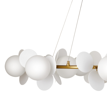 Lustră suspendată CHIC, alb/auriu, 105 cm - STEP INTO DESIGN [3]