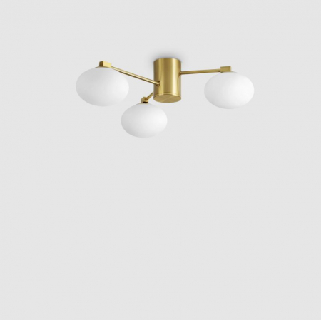 Lustra tip plafoniera HERMES III, alama/alb, 3*G9, diametru 60 cm - IDEAL LUX [1]