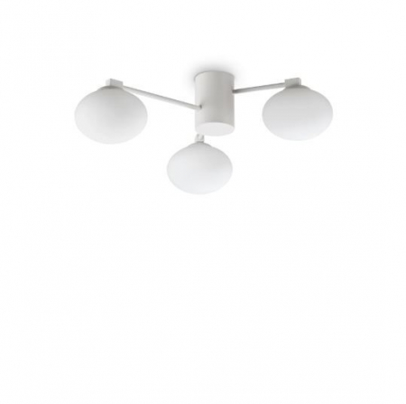 Lustra tip plafoniera HERMES III, alb, 3*G9, diametru 60 cm - IDEAL LUX