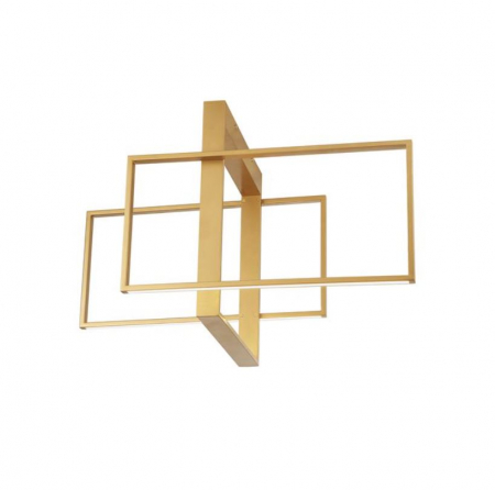 LED - Lustra tip plafoniera LED CLEA aurie, 3000K, 3772 lm, lungime 70 cm - Nova Luce