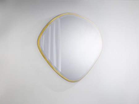 Oglinda decorativa MIMO, forma ovala neregulata, rama aurie, latime 80 cm - SCHULLER [1]