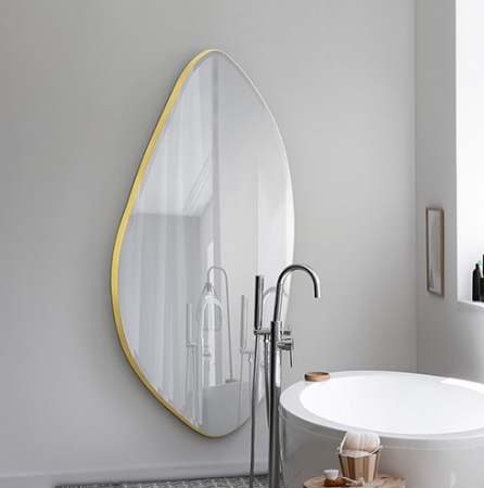 Oglinzi - Oglinda decorativa MIMO, forma ovala neregulata, rama aurie, inaltime 170 cm - SCHULLER
