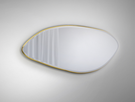 Oglinda decorativa MIMO, forma ovala neregulata, rama aurie, inaltime 170 cm - SCHULLER [2]