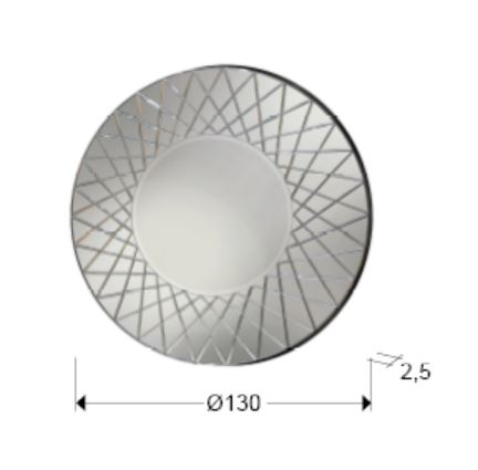 Oglinda decorativa rotunda LENNON, detalii fazetate, diametru 130 cm - SCHULLER [5]