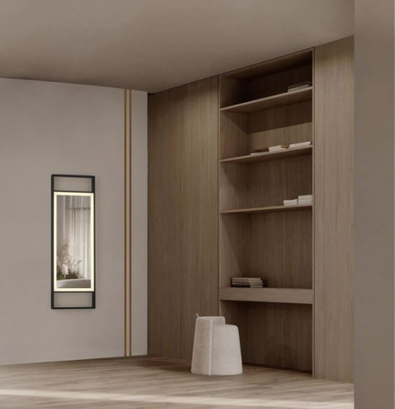 Oglinzi - Oglinda dreptunghiulara LED DOUL, iluminare frontala, 385 lm, IP44, intrerupator touch, functie dezaburire, 40*120 cm - NOVA LUCE