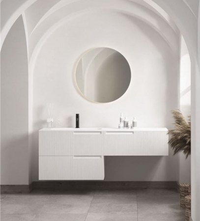 Oglinzi - Oglinda rotunda LED DAB, iluminare indirecta, 780 lm, IP44, intrerupator touch, functie dezaburire, diametru 60 cm - NOVA LUCE