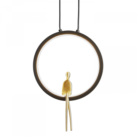Lampă suspendată LED AMICI, negru/auriu, 3000K - Step into Design [3]