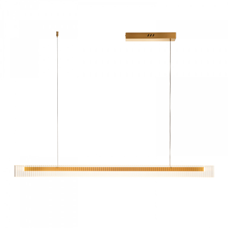 Lustră suspendată LED LONGIN aurie, 3000K, 120 cm [15]