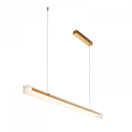Lustră suspendată LED LONGIN aurie, 3000K, 120 cm [9]