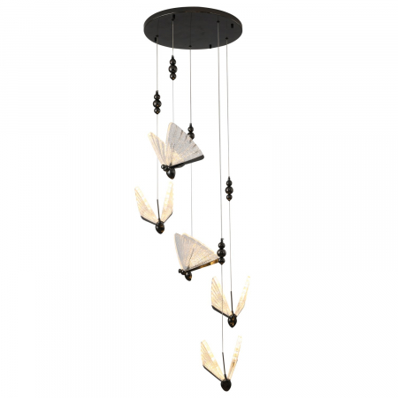 Candelabre - Lampă suspendată LED BEE, neagră, 45 cm - Step into Design