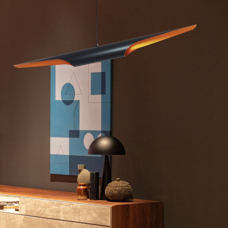 Lampă suspendată TUBE neagră, 100 cm - Step into Design [5]