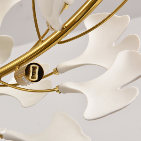 Candelabru BOTANIKA WAVE, auriu/alb, 125 cm - STEP INTO DESIGN [8]