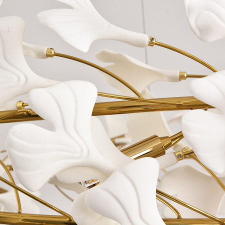 Candelabru BOTANIKA WAVE, auriu/alb, 125 cm - STEP INTO DESIGN [6]