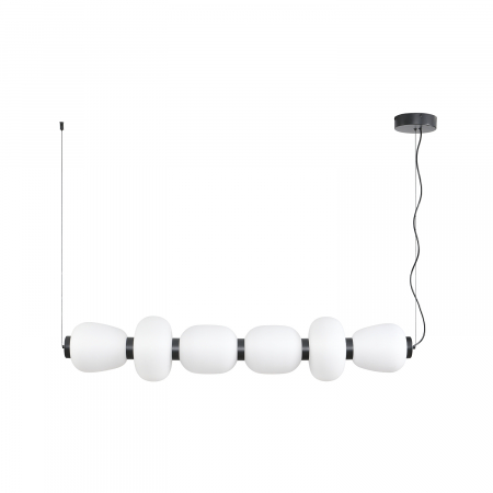 Lampă suspendată LED BRILLA-6, negru/alb, 3000 K, 125 cm [7]