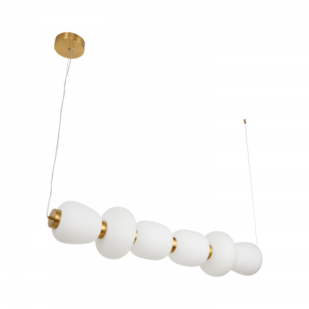 Lampă suspendată LED BRILLA-6, auriu/alb, 3000K, 125 cm [5]