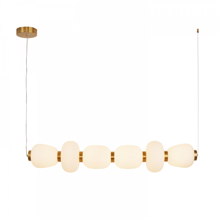 Lampă suspendată LED BRILLA-6, auriu/alb, 3000K, 125 cm [1]
