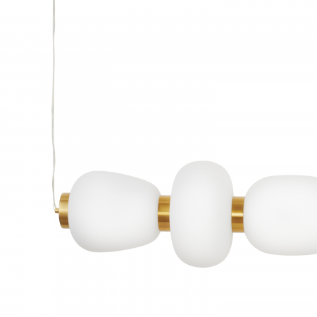 Lampă suspendată LED BRILLA-6, auriu/alb, 3000K, 125 cm [2]