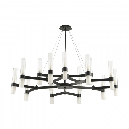 Lampă suspendată CANDELA-15, neagră, 120 cm - step into design
