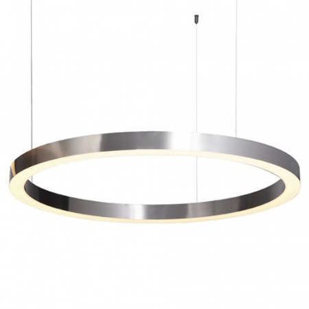 Corpuri de iluminat - INTERIOR - Lampă suspendată LED CIRCLE, nichel, 100 cm - Step into Design