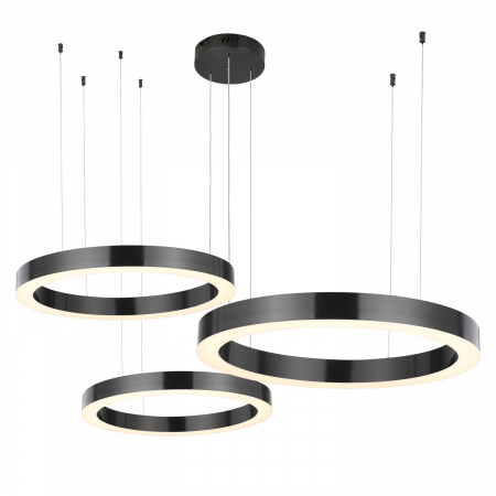 Lampi suspendate - Lampă suspendată LED CIRCLE, titan, 40/ 60/ 80 cm - Step into Design