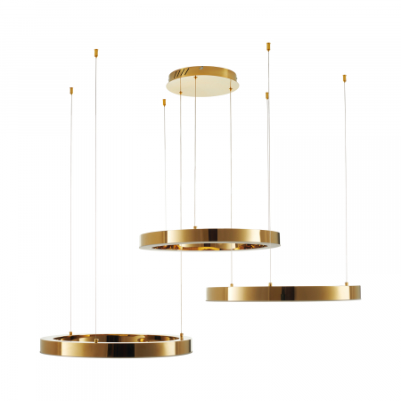 Lampă suspendată LED CIRCLE, aurie, 3x60 cm - Step into Design [1]