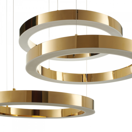 Lampă suspendată LED CIRCLE, aurie, 3x60 cm - Step into Design [3]