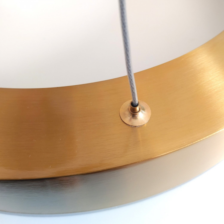Lampă suspendată LED CIRCLE, alamă, 60 cm - Step into Design [3]