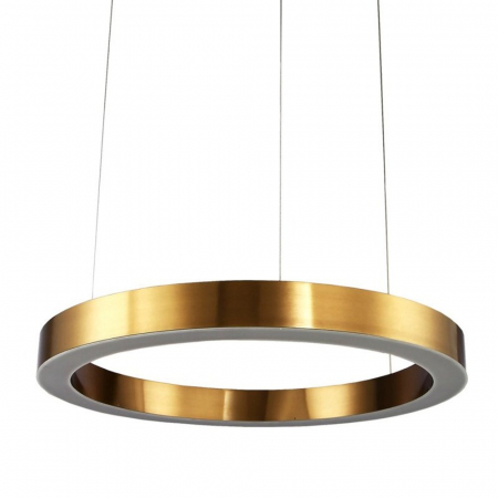 Corpuri de iluminat - INTERIOR - Lampă suspendată LED CIRCLE, alamă, 60 cm - Step into Design