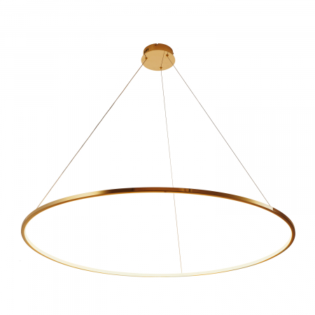 Lampă suspendată LED CIRCLE SLIM, aurie, 120 cm - Step into Design [1]