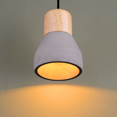 Lampă suspendată CONCRETE, neagră, 12 cm - Step into Design [3]