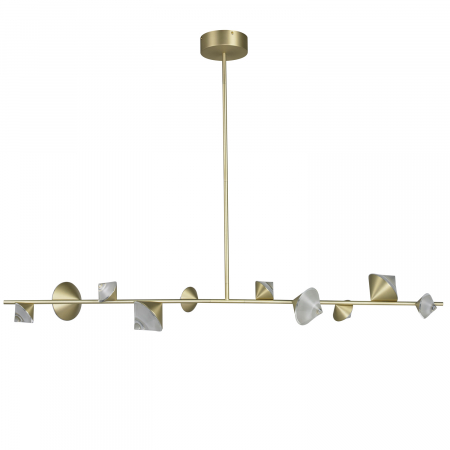 LED - Lampă suspendată LED CONE, aurie, 130 cm - Step into Design