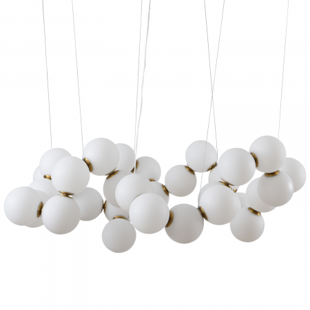 LED - Lampă suspendată LED CORALLI-100, alb/alamă, 100 cm - Step into design
