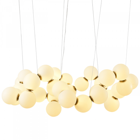 Lampă suspendată LED CORALLI-100, alb/alamă, 100 cm - Step into design [6]