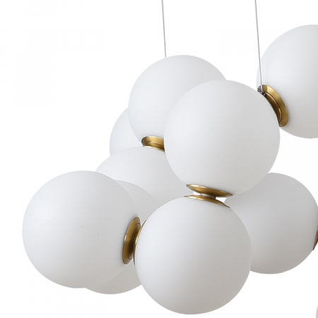 Lampă suspendată LED CORALLI-100, alb/alamă, 100 cm - Step into design [2]