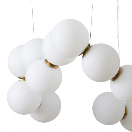 Lampă suspendată LED CORALLI-80, alb/alamă, 80 cm - Step into design [2]