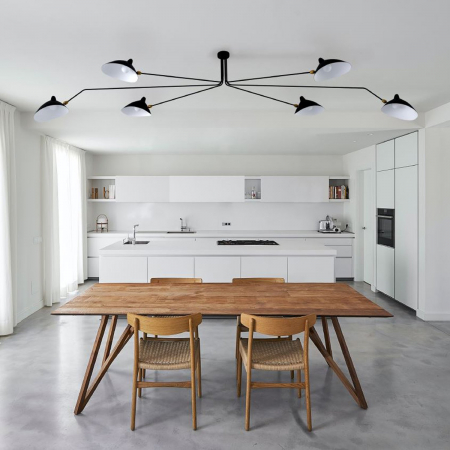 Lustră CRANE-6P neagră, 40W, 286 cm - Step into Design [1]