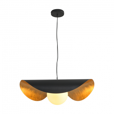 Lustră suspendată ENZO, negru/auriu, 60 cm - Step Into Design [1]