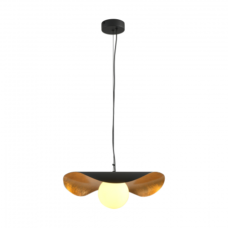 Lustră suspendată Enzo, negru/auriu, lungime 80 cm - Step Into Design [6]