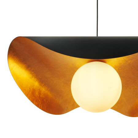 Lustră suspendată Enzo, negru/auriu, lungime 80 cm - Step Into Design [5]