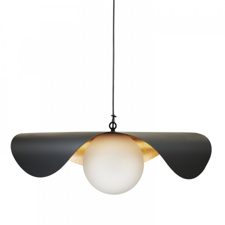 Lustră suspendată Enzo, negru/auriu, lungime 80 cm - Step Into Design [15]